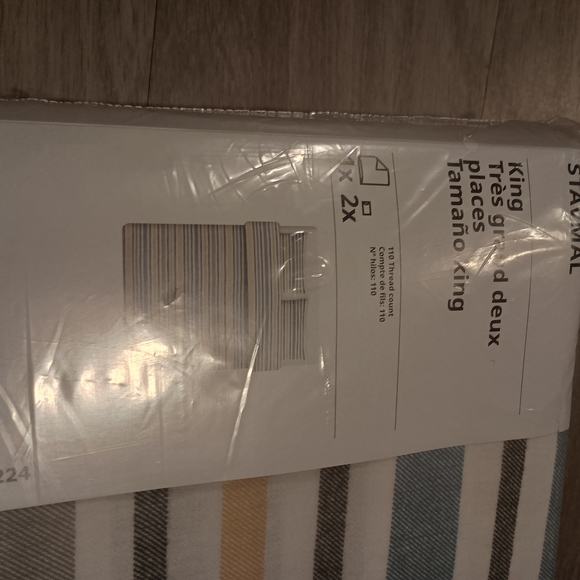 Striped King Duvet Set NEW - Picture 5 of 9